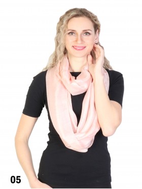 Solid Colour Loop Fashion Scarf